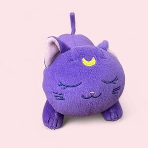 Charming Purple Moon Cat Plush